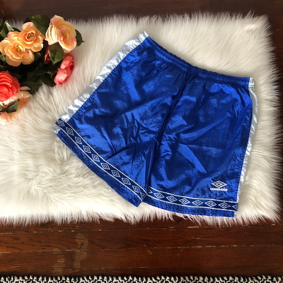 Umbro Other - UMBRO Blue & White Running Soccer Shorts